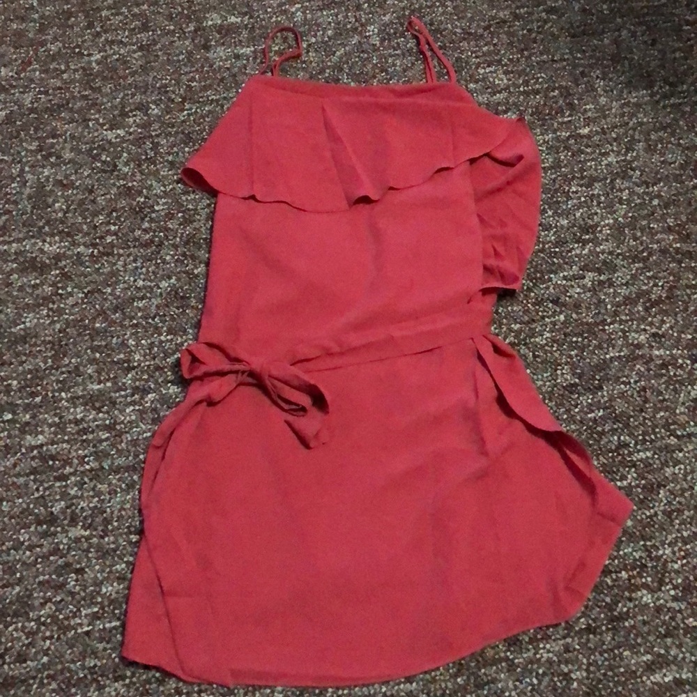 Pink mini dress